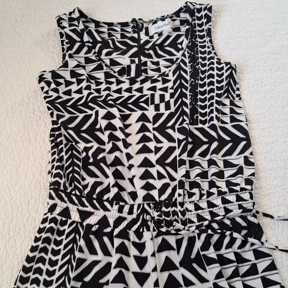 Calvin Klein Wide Leg Tribal Jumpsuit - Picture 4 of 8